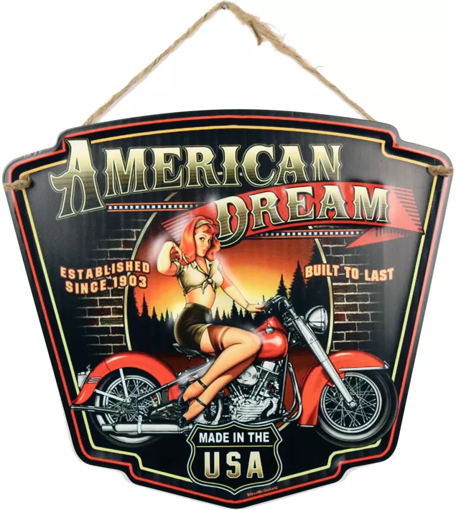 Retro Metallskilt  American Dream
