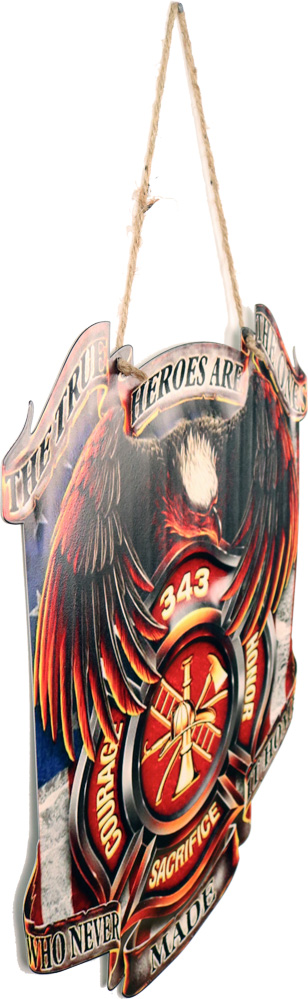 Retro Metallskilt Fire Department