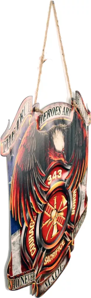Retro Metallskilt Fire Department