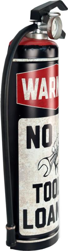 Retro Metallskylt No Tools Loaned