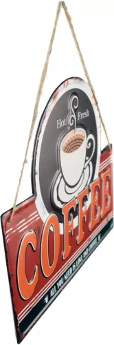 Retro Metallskylt Coffee