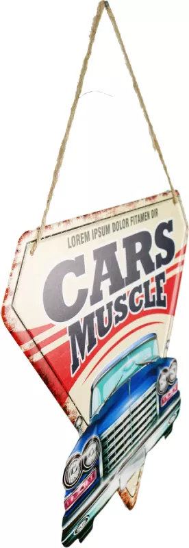 Retro Metallskilt Cars Muscle