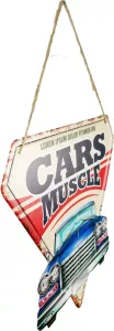 Retro Metallskilt Cars Muscle