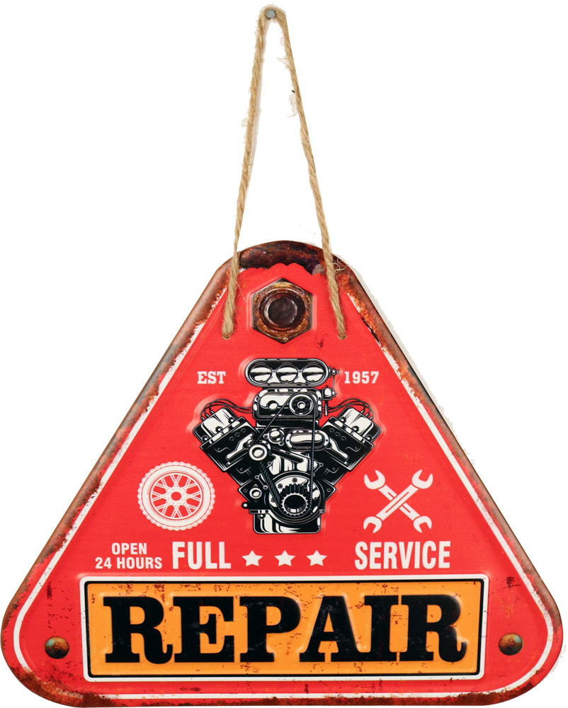 Retro Metallskilt Garage Repair