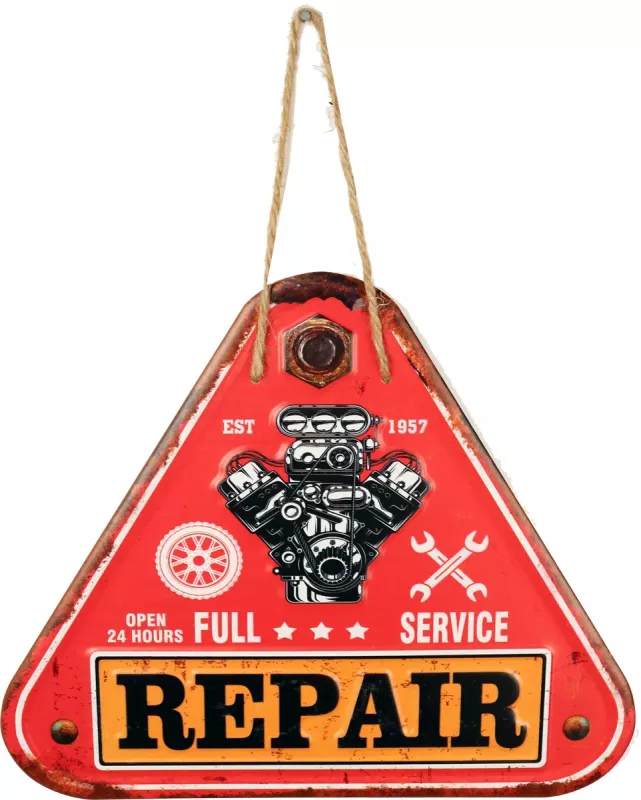 Retro Metallskilt Garage Repair