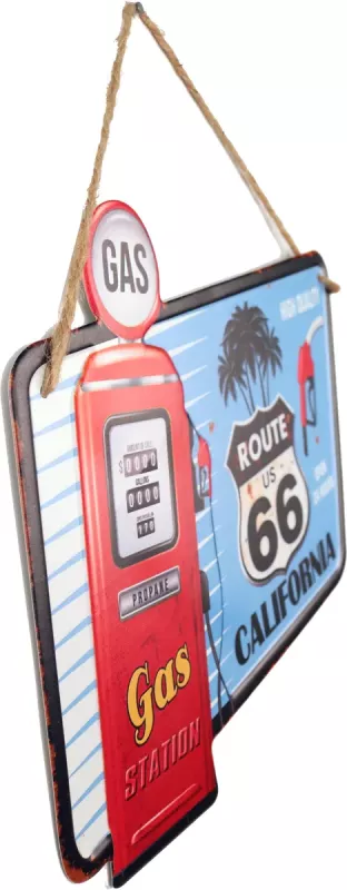 Retro Metallskilt Gas Station