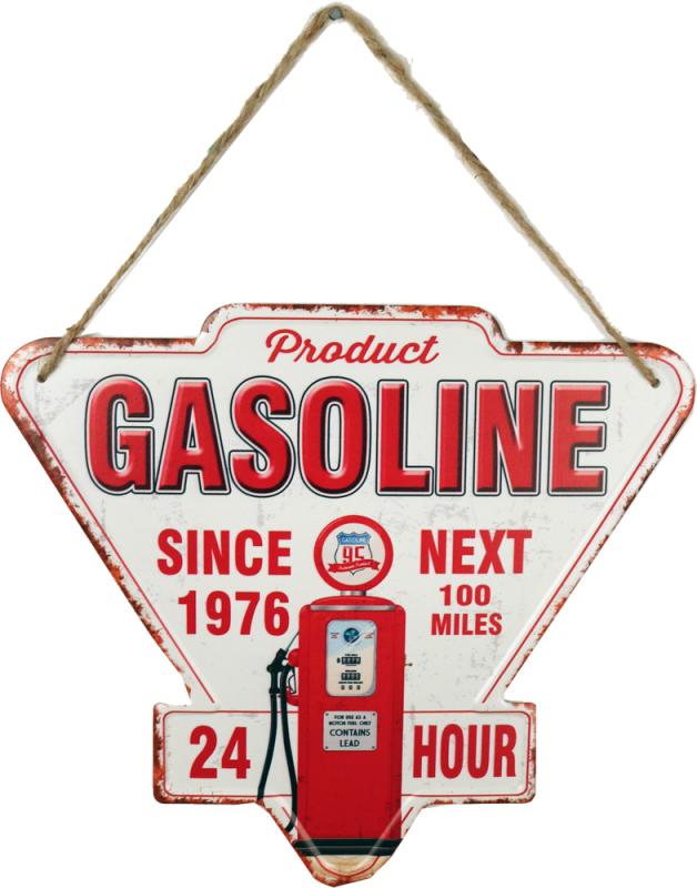 Retro Metallskylt Gas Station