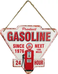 Retro Metallskylt Gas Station