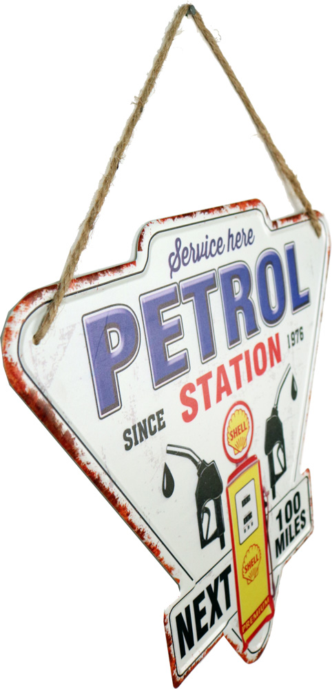 Retro Metallskilt Gas Station