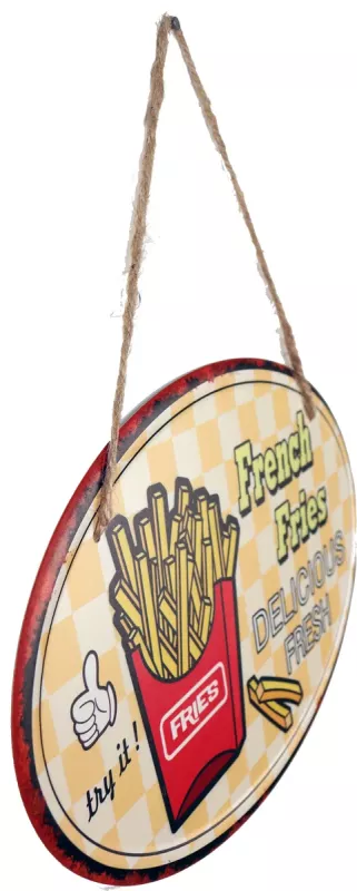 Retro Metallskylt French Fries