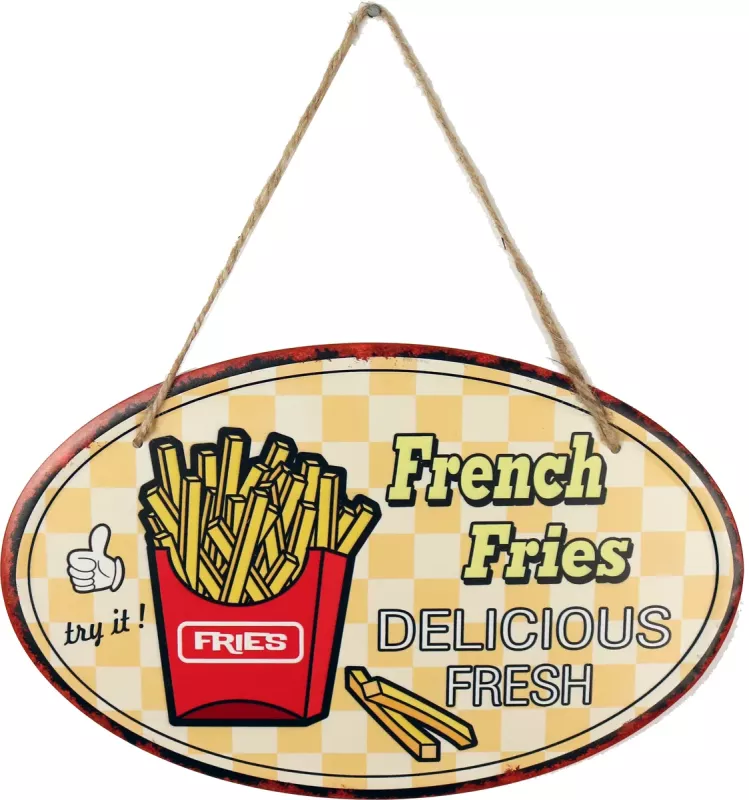 Retro Metallskylt French Fries