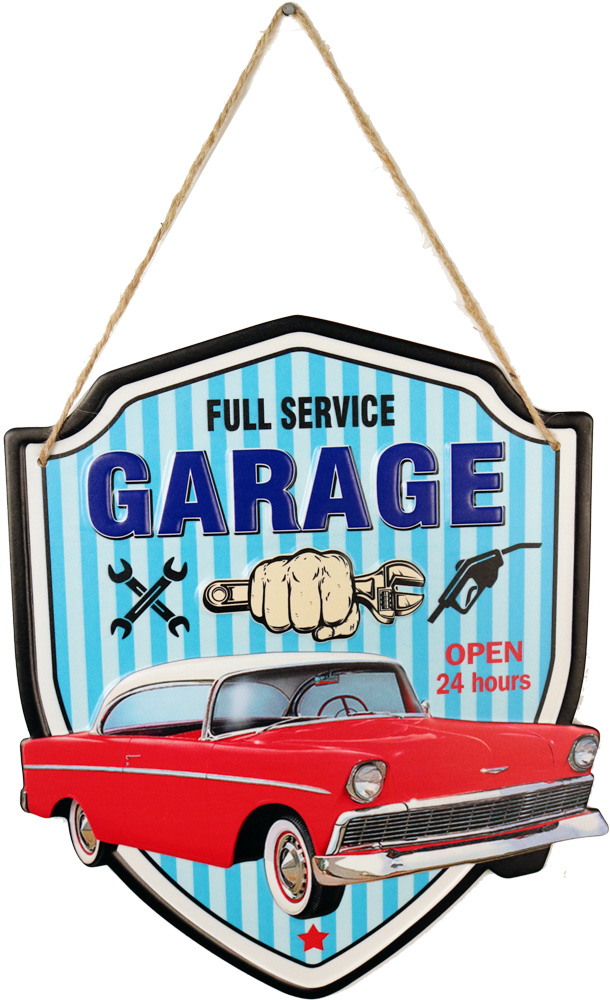 Retro Metallskilt Garage