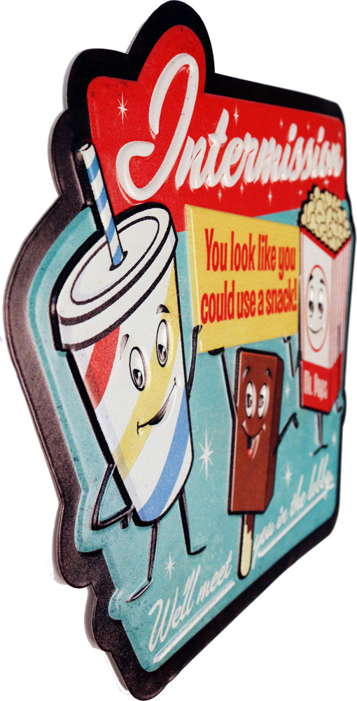 Retro Metallskilt Intermission