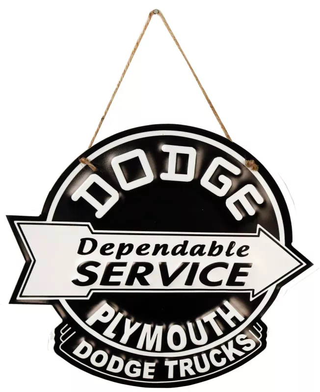 Retro Metallskilt Dodge Service