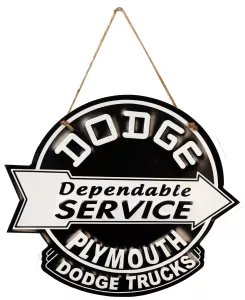 Retro Metallskylt Dodge Service
