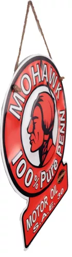 Retro Metallskylt Mohawk Motor Oil