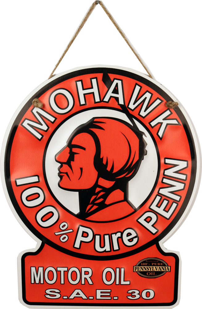 Retro Metallskilt Mohawk Motor Oil