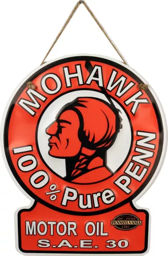 Retro Metallskylt Mohawk Motor Oil