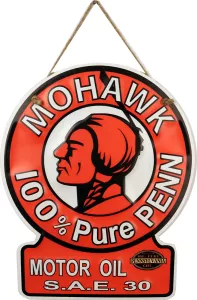 Retro Metallskilt Mohawk Motor Oil