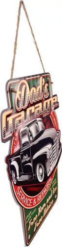 Retro Metallskylt Dads Garage