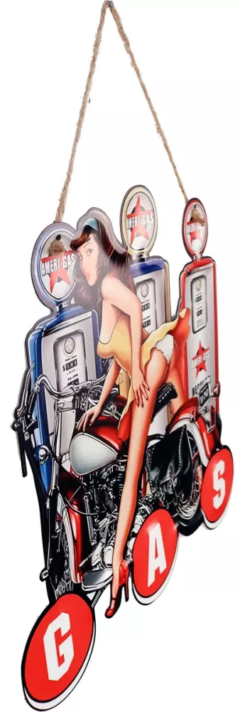 Retro Metallskilt Pin Up Girl