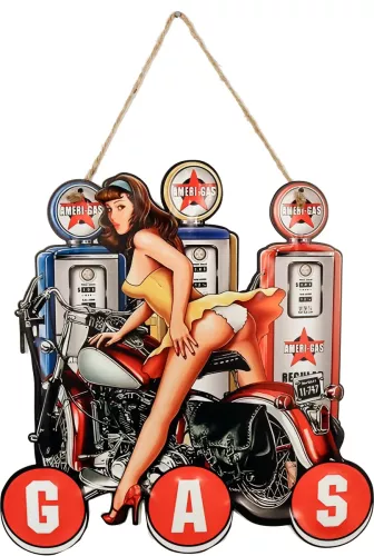 Retro Metallskylt Pin Up Girl