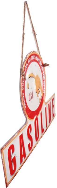 Retro Metallskylt Gasoline