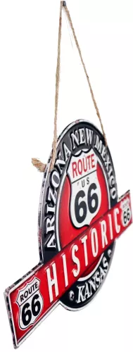 Retro Metallskylt Route 66