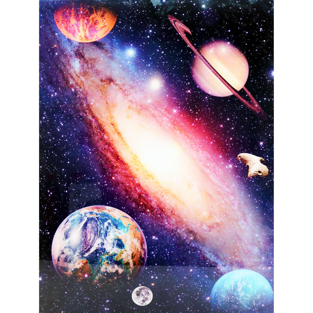 Maleri i Herdet Glass Galax