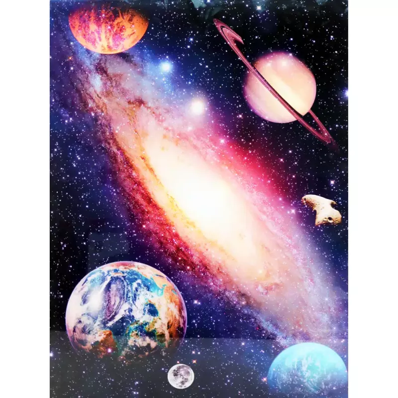 Tavla i Härdat Glas Galax