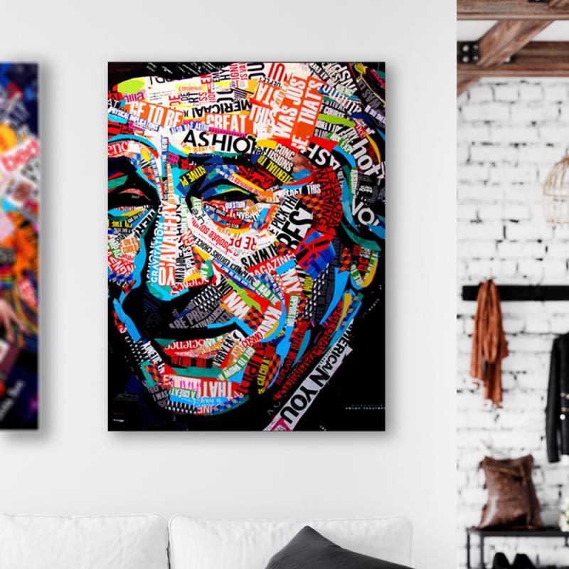 Maleri i Herdet Glass Pop Art Robert De Niro