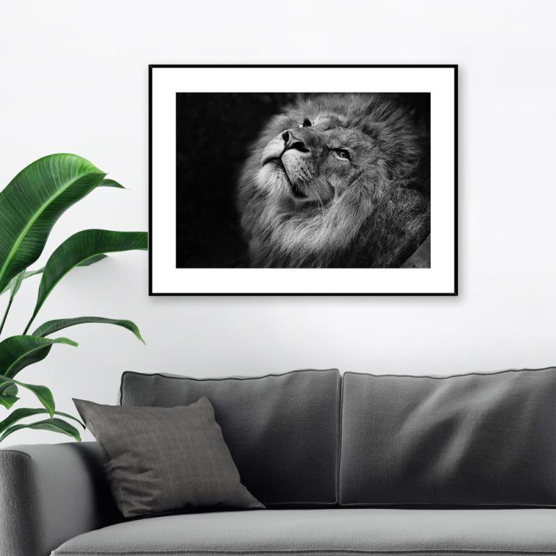 Maleri i Glass Løve