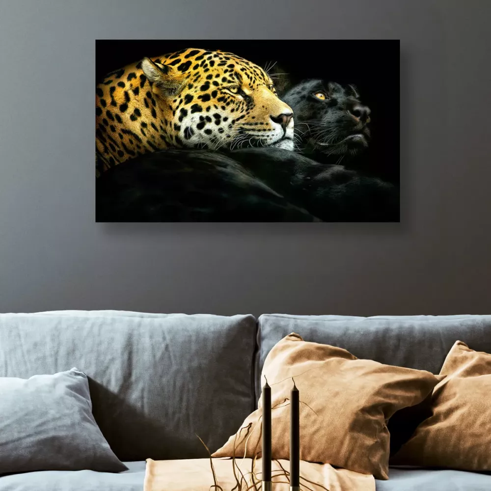Tavla i Glas Leopard Yin Yang