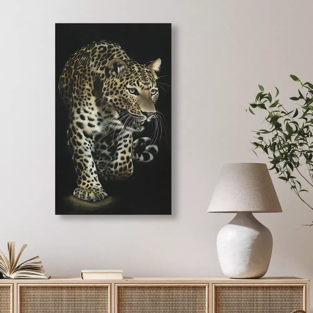 Tavla i Glas Leopard