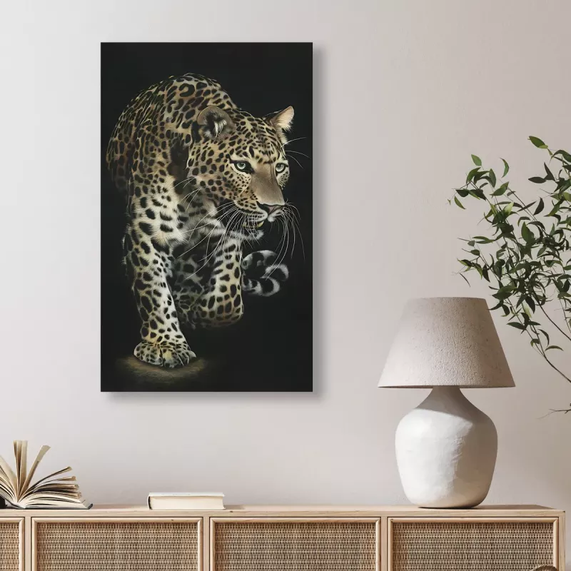 Maleri i Glass Leopard