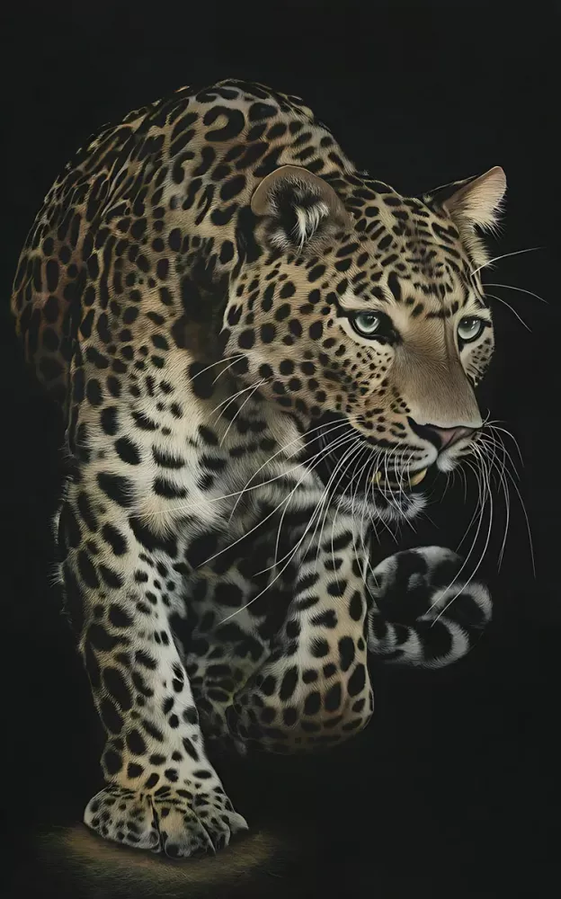 Tavla i Glas Leopard