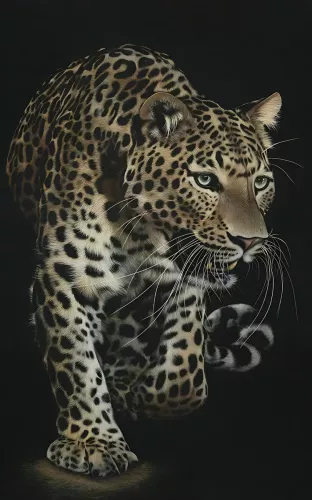 Tavla i Glas Leopard