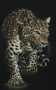 Maleri i Glass Leopard