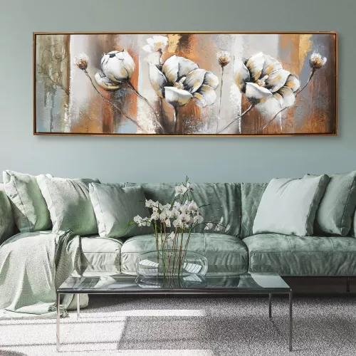 Tavla Oljemålning 3D Blommor