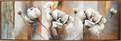 Tavla Oljemålning 3D Blommor