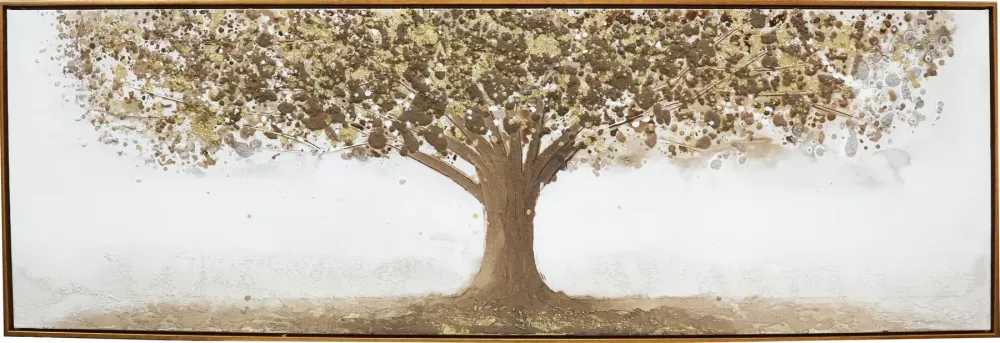 Tavla Oljemålning 3D Tree of Life