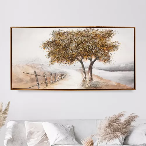 Tavla Oljemålning 3D Landskap Träd