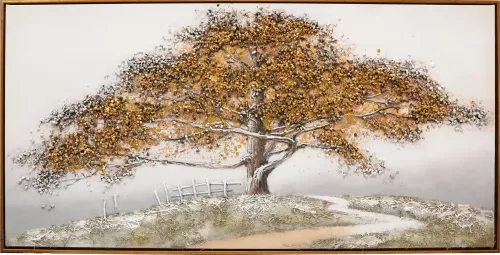 Tavla Oljemålning 3D Landskap Ek