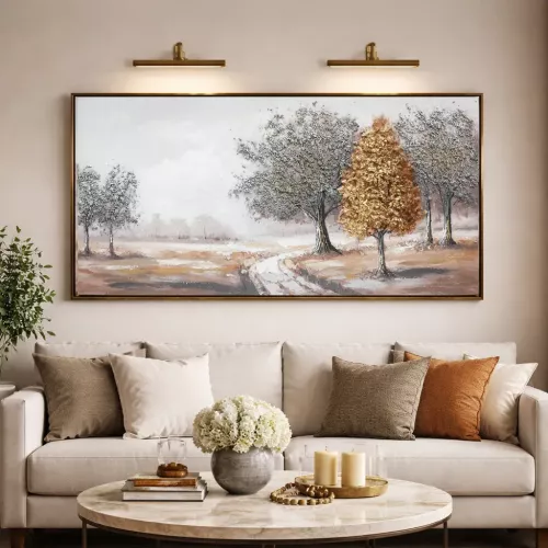 Oljemålning Träd Park