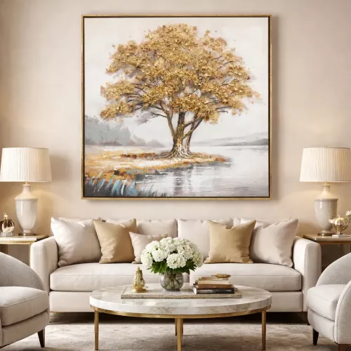 Oljemålning Gyllene Trädet