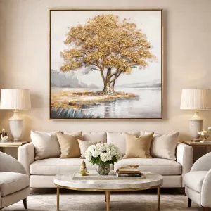 Oljemålning Gyllene Trädet