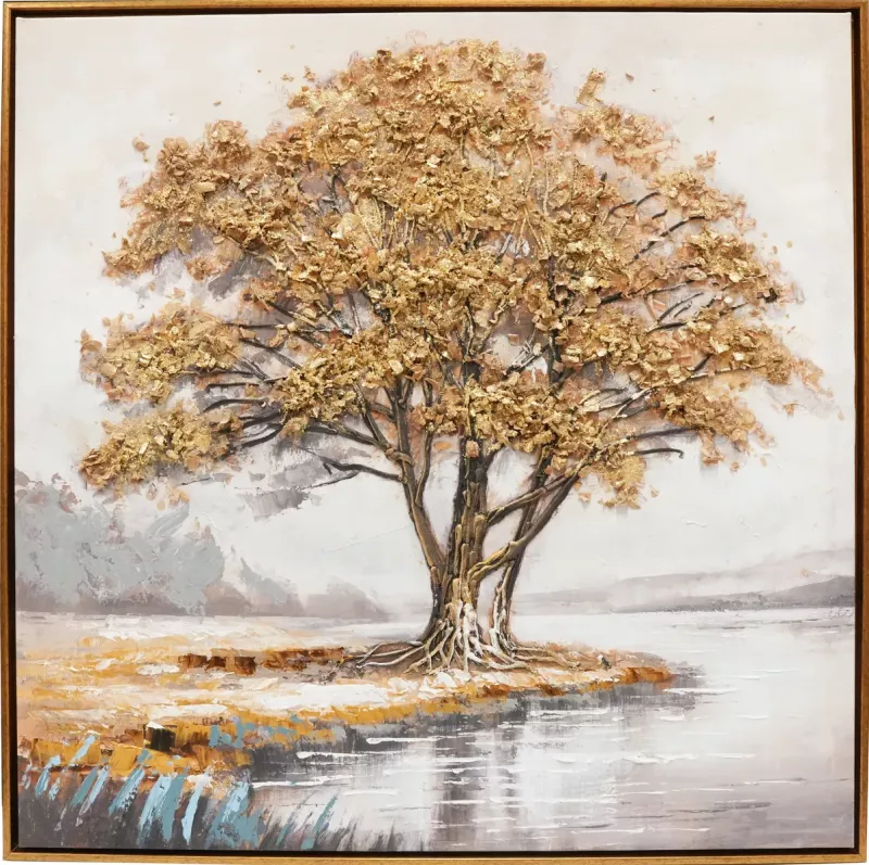 Oljemålning Gyllene Trädet