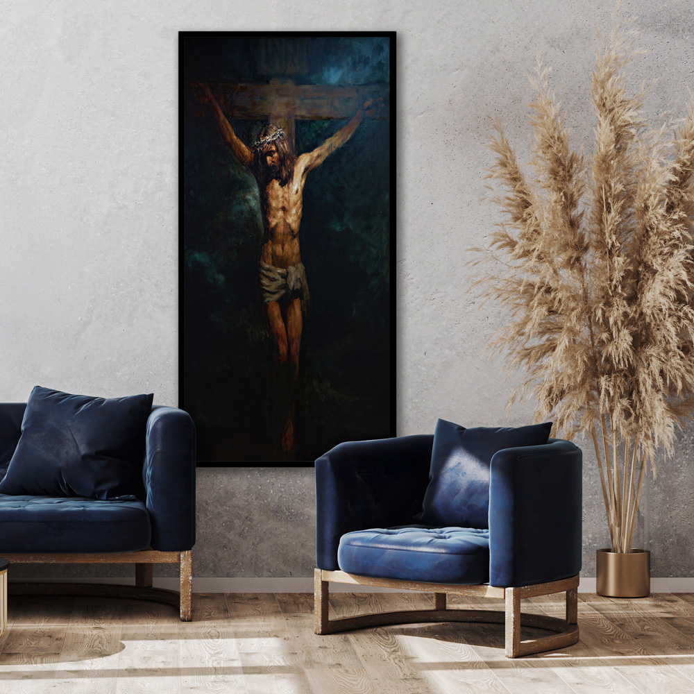 Maleri HD Print Jesus på Korset