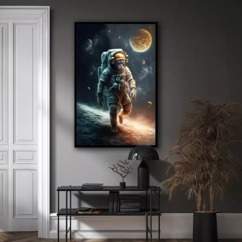 Bilde HD Print Astronaut Monkey