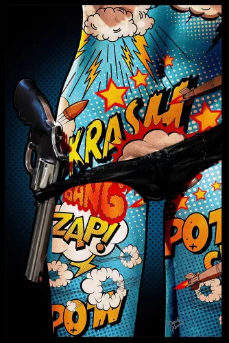 Tavla HD Print Pop Art Gun